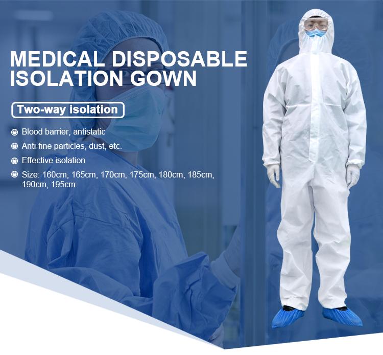 医用隔离衣出口，Medical disposable isolation gown，有ce认证的隔离衣(图1)